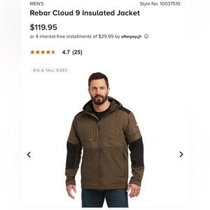 Ariat rebar cloud 9 insulated jacket
